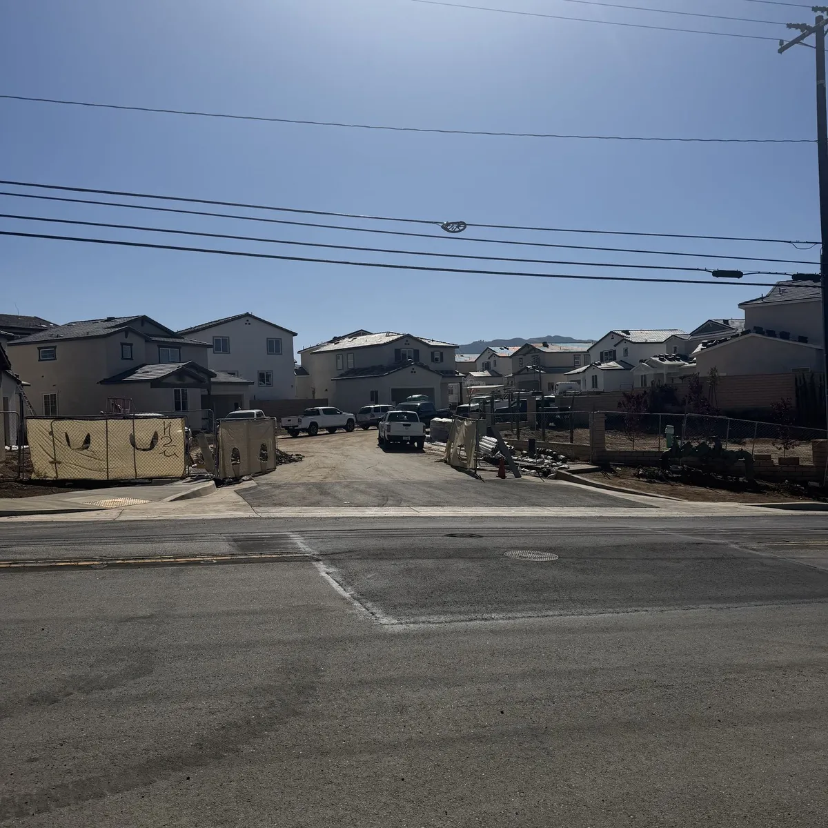 Home exterior from ground level