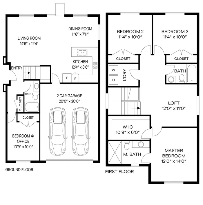 Plan 2 — 1,861 Sq Ft