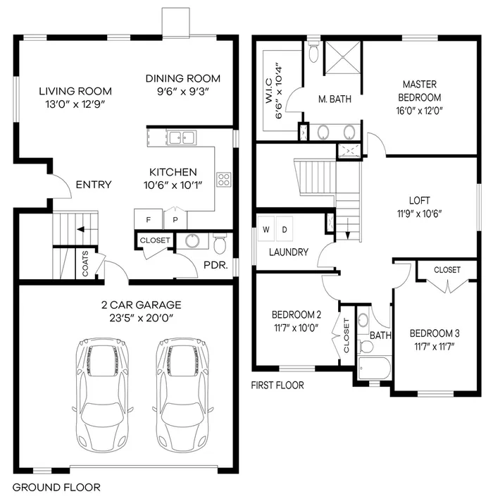 Plan 1 — 1,568 Sq Ft
