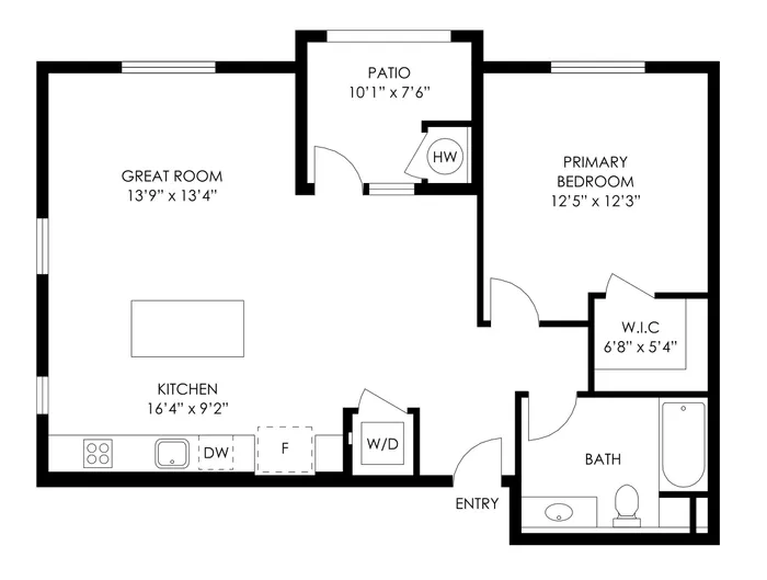 Plan 3 - 1 Bed