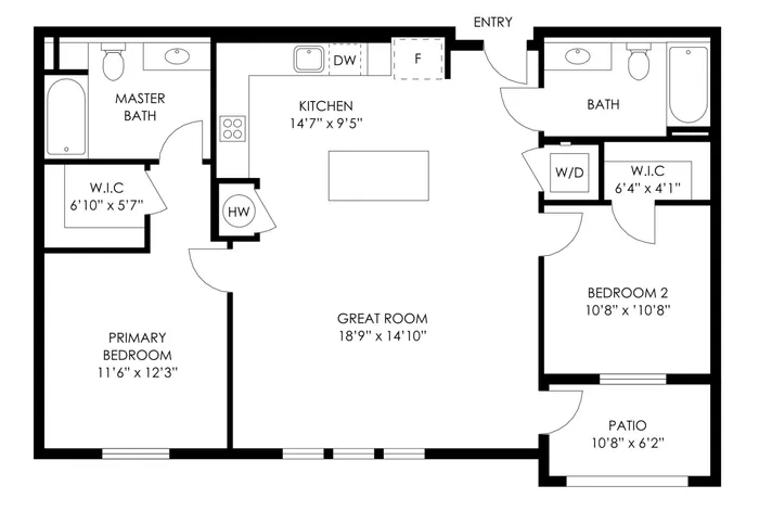 Plan 5 - 2 Bed
