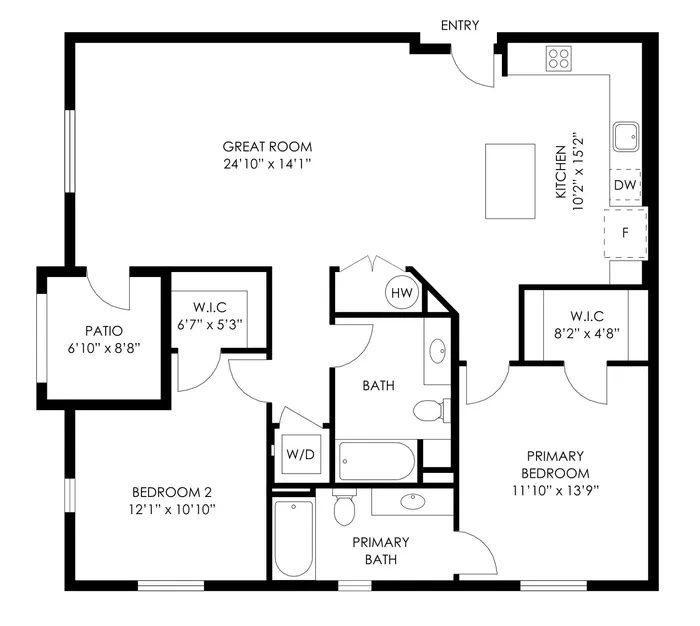 Plan 6 - 2 Bed