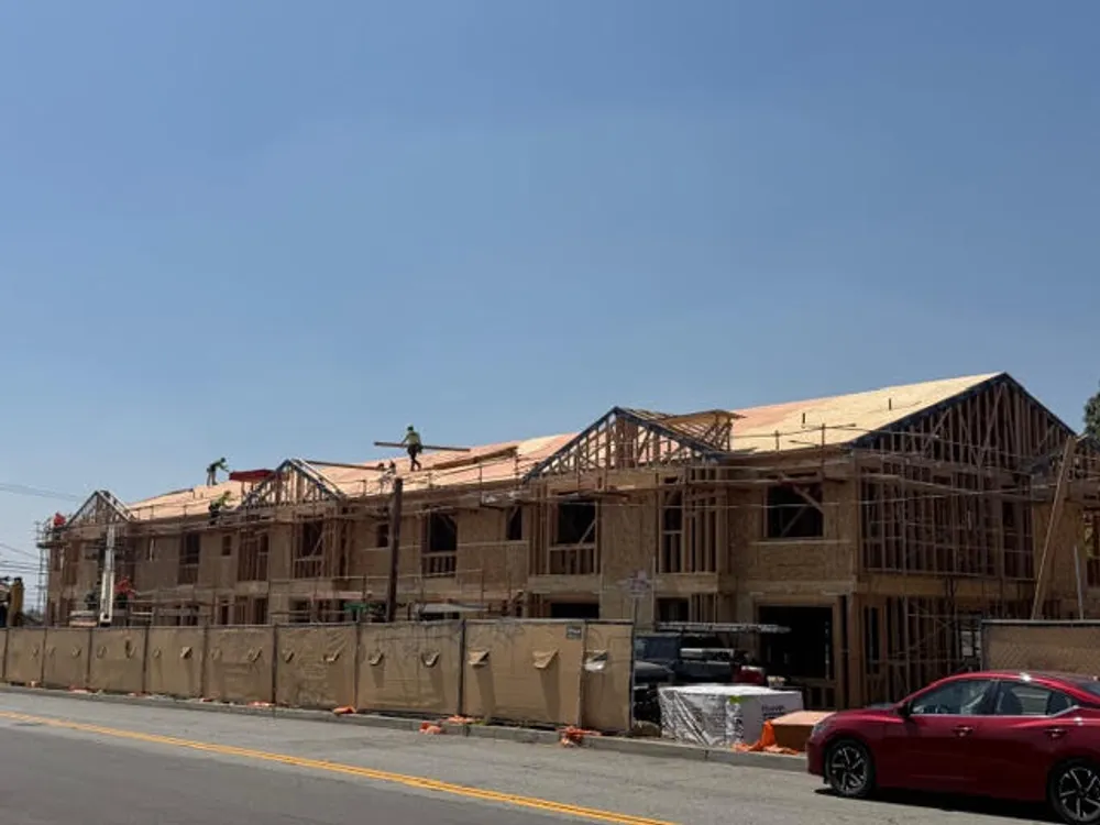 Harmony community construction progress in Fontana, CA