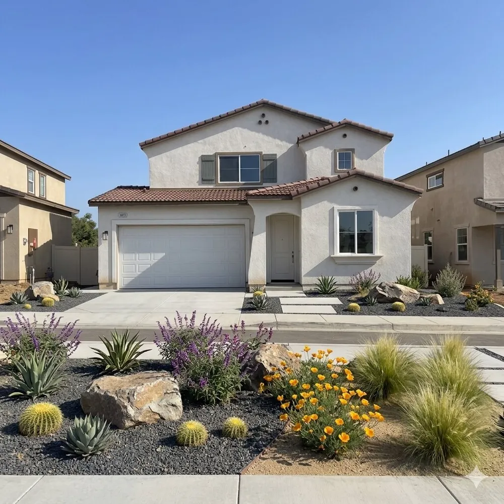 Aviana home exterior with landscaping
