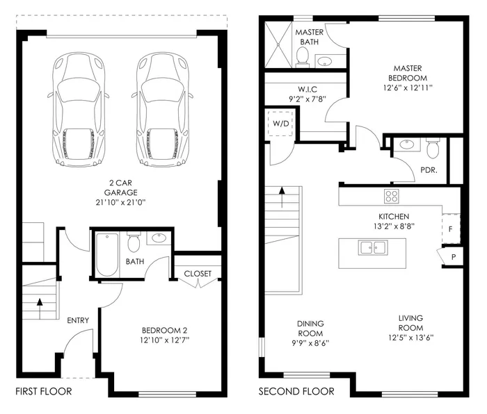 Residence 1 - 2 Bed / 2 Bath